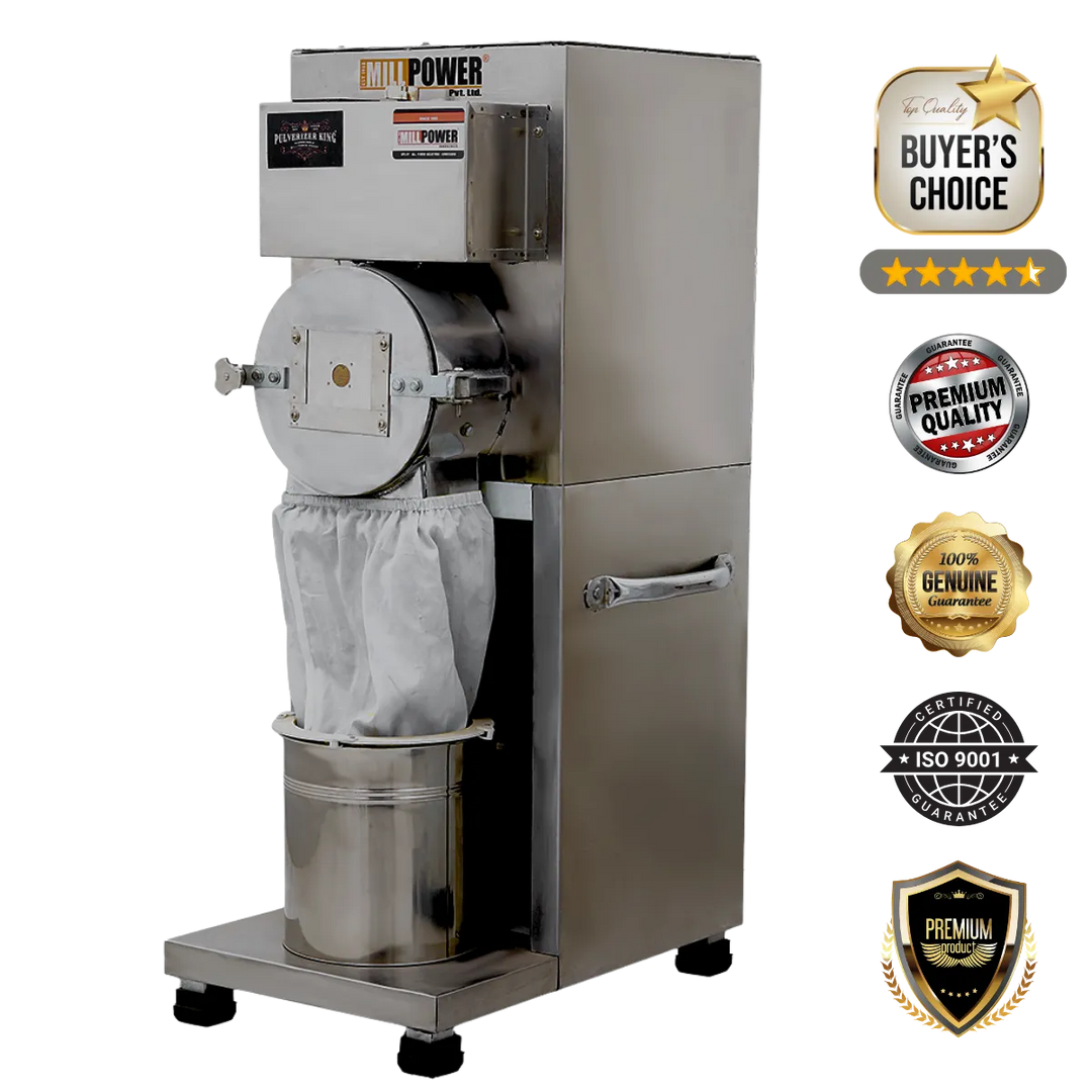 atta chakki flour mill machine side