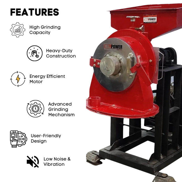 caractéristiques de la machine à farine d'atta