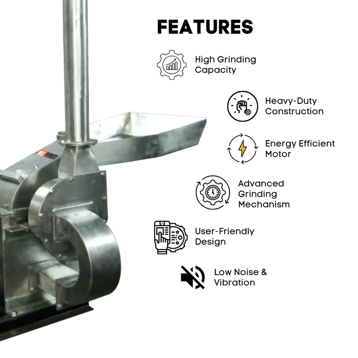 Caractéristiques des machines pulvérisatrices SS